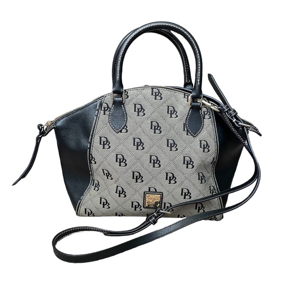 Dooney & Bourke Handbags - Dooney & Bourke Red Interior Signature Satchel Crossbody Shoulder Hand Bag Purse